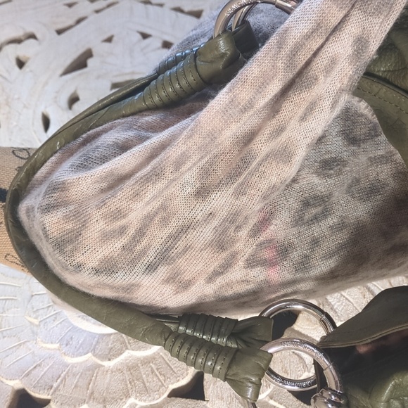 b. makowsky Leather Grean Shoulder Hobo Bag - Picture 7 of 17